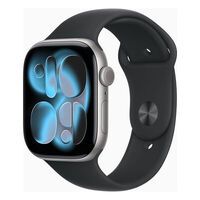 Apple Watch 11 46mm GPS Alu S/M Sportarmband space grau/schwarz Smartwatches ohne SIM