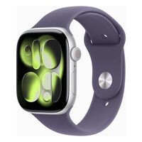 Apple Watch 11 46mm GPS+5G S/M Alu Sport silber/nebelviolet Smartwatches mit SIM