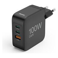 HAMA GAN,2XUSB-C,1XUSB-A PD 100W (SCHNELLLADEG      SW)