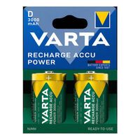 1x2 Varta Recharge Accu Power D Mono 3000 mAh Akkus -Universal-