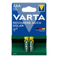 Varta Recharge accu Solar AAA 550mAh Blister 2 - Rechargable Battery - Micro (AAA)