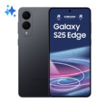 Samsung Smartphone Samsung Galaxy S25 Edge 256GB Black 6.72" 5G (12GB) EU Model Android (SM-S937BZKD