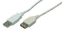 Logilink USB Kabel A -> A St/Bu  2m grau (CU0010)