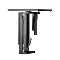 LogiLink EO0031 - Desk-mounted CPU holder - Universal - 10 kg - Black - 360° - -180 - 180°
