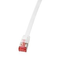Logilink Flachpatchkabel RJ45 U/FTP Cat6A 0.50m weiß (CF2021S)