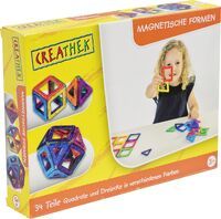 VEDES Großhandel GmbH - Ware Creathek Magnetische Formen, 34 Stück