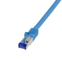 Logilink Patchkabel Ultraflex, Cat.6A, S/FTP, blau, 0,25 m (C6A016S)