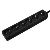Logilink Steckdosenleiste 6-fach  mit Schutzkontakt  , schw. (LPS238B)