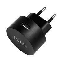 Logilink USB Steckdosenadapter 1port,10.5W,Fast Charging,sch (PA0217)