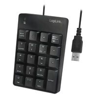 Logilink Keypad mit USB-A Anschluss schwarz (ID0184)