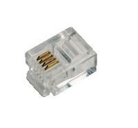 Logilink RJ11-Modularstecker, 6P4C, ungeschirmt, 100 Stk. (MP0018)