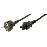 Logilink Power Cord, CEE7/7 - C5, black, 1.80m (CP093)