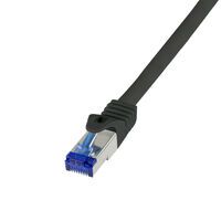 Logilink Patchkabel Ultraflex, Cat.6A, S/FTP, schwarz, 50 m (C6A143S)