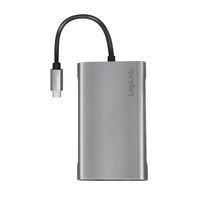 Logilink Dockingstation USB 3.2 Gen1,USB-C, 10-Port,PD,silb. (UA0383)