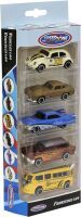 VEDES Großhandel GmbH - Ware Speedzone D/C Fahrzeuge 5 Stück, 1:64, Freilauf