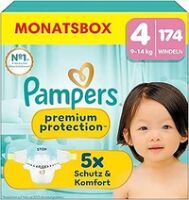 Pampers Premium Protection Gr. 4 (9-14 kg) 174 St. Monatsbox Windeln