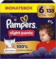 Pampers Night Pants Größe 6, 138 Windeln, 13kg-19kg