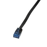 Logilink Flachpatchkabel RJ45 U/UTP Cat6 7.50m schwarz (CF2083U)
