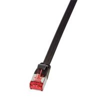Logilink Flachpatchkabel 2xRJ45 U/FTP Cat6A 2.00m schwarz (CF2053S)