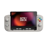 CRKD Nitro Deck - Professional Handheld Controller Deck with Zero Stick Drift for Nintendo Switch and Switch OLED (PAL Grey - Nostalgia Collection)