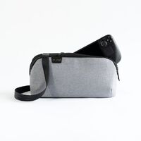 CRKD Gear Bag Schutzhülle Tragetasche - Gaming Tasche für Steam Deck/Rog Ally/Legion Go/Nitro Deck/Nintendo Switch/PlayStation Portal - Handheld Konsole Zubehör (Aschgrau)
