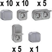 Legrand PLEXO NEW AKTIONS-SET 1 GRAU (100376)