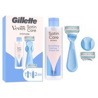 Gillette Venus für den Intimbereich Rasierapparat mit 2 Klingen + Satin Care Intimpflege 2-in1
