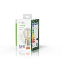 Nedis LED-Filament-Lampe E27 / G45 / 4.5 W / 470 lm / 2700 / Dimmbar / Warmweiss / Retro Style / 1 Stück