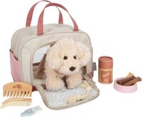 small foot Hund m.Tasche u.PflegeSet rosa