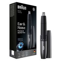 Braun Ohren- & Nasentrimmer, kompakt, Doppelklingen, SkinGentle Technologie, EN20, Grau