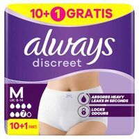 Multipack 5x Always Discreet Inkontinenz-Höschen Für Frauen, M, 11 Stück