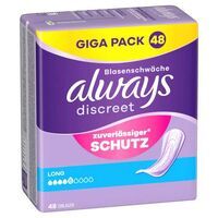 Multipack 5x always Discreet Inkontinenz Long Gigapack 48 Stück
