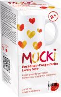 C. KREUL MUCKI Porzellan-Fingerfarbe Set Lovely Glow 2 x 50 ml