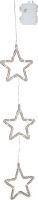 STAR TRADING Lichterkette LED Stina 3 Sterne Outdoor transparent