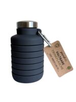 Pandoo  Trinkflasche 700ml faltbar Silikon schwarz 