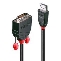 Lindy 5m DisplayPort/DVI Cable - 5 m - DVI-D - DisplayPort - 2.7 Gbit/s - Black - Male/Male