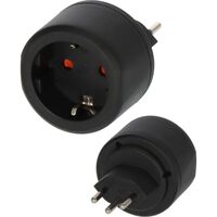 Brennenstuhl 1508642 - Type J (CH) - 10 A - Black - Male/Female - Blister