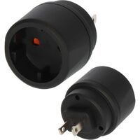 Brennenstuhl 1508450 - Type C (Europlug) - Type A - 250 V - 16 A - Black - Blister