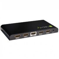 Techly IDATA-HDMI-4K4 - HDMI - 4x HDMI - 1x HDMI F - 4096 x 2160 pixels - Black - 1920 x 1080 (HD 1080),4096 x 2160