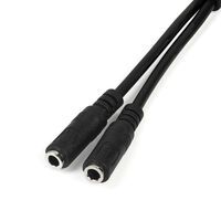 STARTECH.COM 3,5mm Klinke Audio Y-Kabel - 4 pol. auf 3 pol. Headset Adapter fur Headsets mit Kopfhör