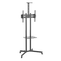 TECHLY TV Trolley für LCD LED TV 37-70Zoll 93,98-177,8cm schwarz mit Ablage (ICA-TR216T)
