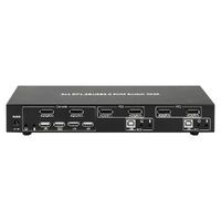 Techly IDATA-DP-KVM2 - 3840 x 2160 pixels - 4K Ultra HD - Black
