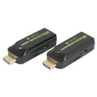 TECHLY HDMI Extender Full HD ueber Cat6 6A 7 max.40m ermoeglicht Verlaengerung des HDMI Signals uebe