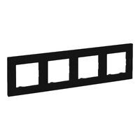 Legrand Rahmen 864574 Niloe Step 4fach schwarz