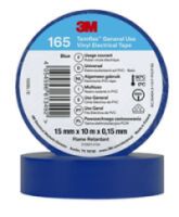 3M Temflex 15mmx10m Blau 165BL1EVinyl-Isolierband 0.15mm 7100184724