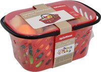 VEDES Großhandel GmbH - Ware SpielMaus Küche Einkaufskorb mit Zubehör, 29-teilig