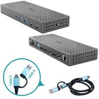 I-TEC USB 3.0 USB-C Thunderbolt 3x 4K Docking Station Gen 2 + Power Delivery 100W (CATRIPLE4KDOCKPD2