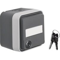 Hager STECKDOSE M.SCHLOß AP IP55 (WNC167 GR W.1 BERKER)