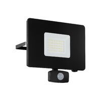Eglo Leuchten EGLO FAEDO 3 - Outdoor wall lighting - Black - Aluminium - Glass - IP44 - I - Transparent
