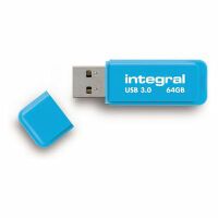 Integral USB Flash Drive NEON 3.0 BLUE 64GB - 64 GB
